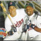 KIRBY PUCKETT 1993 Upper Deck #50 w/ Hrbek.  TWINS