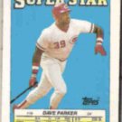 DAVE PARKER 1988 Topps mini Superstar Sticker #19.  REDS