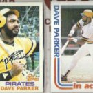 DAVE PARKER 1982 Topps #40 + #41 In Action.  PIRATES