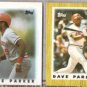 DAVE PARKER 1986 + 1987 Topps minis.  REDS