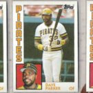 DAVE PARKER (3) 1984 Topps #775.  PIRATES