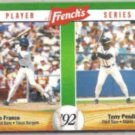 TERRY PENDLETON 1992 French's Insert #3 of 18.  BRAVES