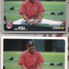 TONY PENA 1996 UD CC Silver Sig. Ins. w/ sister.  INDIANS