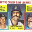 DAN QUISENBERRY 1984 Topps #718 w/ Fingers, Goose.  ROYALS