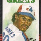 TIM RAINES 1985 Leaf Canadian Greats #252.  EXPOS