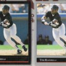 TIM RAINES 1992 Leaf Black GOLD Insert w/ sister.  WHITE SOX