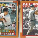 CAL RIPKEN 1990 Topps RB #8 + AS #388.  ORIOLES
