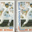 WILLIE RANDOLPH (2) 1982 Topps In Action #570.  YANKEES