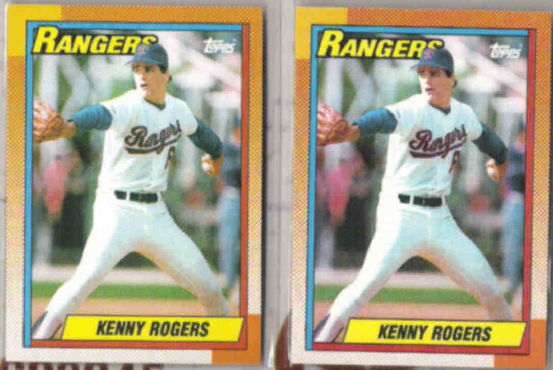KENNY ROGERS (2) 1990 Topps 683. RANGERS