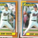 KENNY ROGERS (2) 1990 Topps #683.  RANGERS