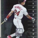 MANNY RAMIREZ 1998 Donruss Elite #136.  INDIANS
