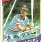 MICKEY RIVERS 1980 Topps #485.  RANGERS