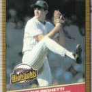 DAVE RIGHETTI 1986 Donruss Highlights #52.  YANKEES
