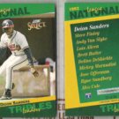 DEION SANDERS (2) 1993 Select Leaders #22 of 90.  BRAVES