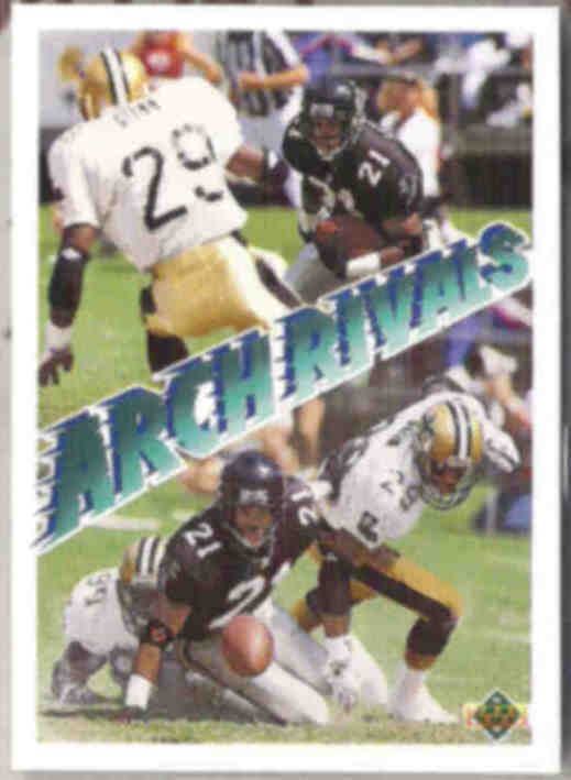 DEION SANDERS 1991 Upper Deck Arch Rivals 654. FALCONS