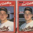 CURT SCHILLING (2) 1990 Donruss #667.  ORIOLES