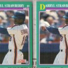 DARRYL STRAWBERRY (2) 1991 Score #640.  METS