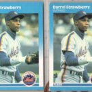 DARRYL STRAWBERRY (2) 1987 Fleer #23.  METS