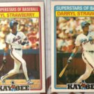 DARRYL STRAWBERRY 1986 + 1987 Kay Bee.  METS