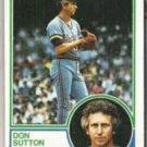 DON SUTTON 1983 Topps #145.  BREWERS