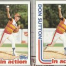 DON SUTTON (2) 1982 Topps In Action #306.  ASTROS