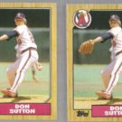 DON SUTTON (2) 1987 Topps #673.  ANGELS