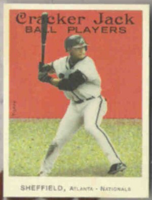 GARY SHEFFIELD 2004 Topps Cracker Jack Mini #95.  BRAVES