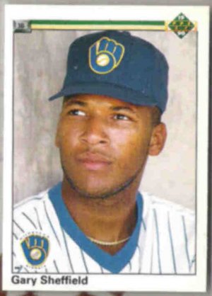 GARY SHEFFIELD 1990 Upper Deck #157.  BREWERS
