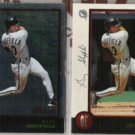 GARY SHEFFIELD 1998 Bowman Foil + Sister.  MARLINS