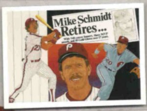 MIKE SCHMIDT 1990 Upper Deck Retires #20.  PHILLIES