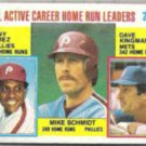 MIKE SCHMIDT 1984 Topps #703 w/ Kingman + T. Perez.  PHILLIES