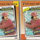 MIKE SCHMIDT (2) 1990 Topps TBTC #662.  PHILLIES