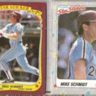 MIKE SCHMIDT 1986 + 1988 Fleer Star Stickers.   PHILLIES