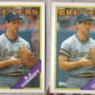 BJ SURHOFF (2) 1988 Topps #491.  BREWERS