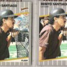 BENITO SANTIAGO (2) 1989 Fleer #316.  PADRES