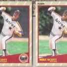 MIKE SCOTT (2) 1989 Fleer Superstars #37 of 44.  ASTROS