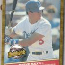STEVE SAX 1986 Donruss Highlights #50.  DODGERS