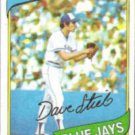 DAVE STIEB 1980 Topps #77.  BLUE JAYS