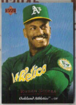 RUBEN SIERRA 1995 Upper Deck #280.  A's