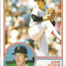 JOHN TUDOR 1983 Topps #318.  RED SOX
