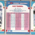 ALAN TRAMMELL (3) 1989 Fleer Heroes #40 of 44.  TIGERS