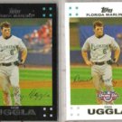 DAN UGGLA 2007 Topps + 2007 Opening Day.  MARLINS