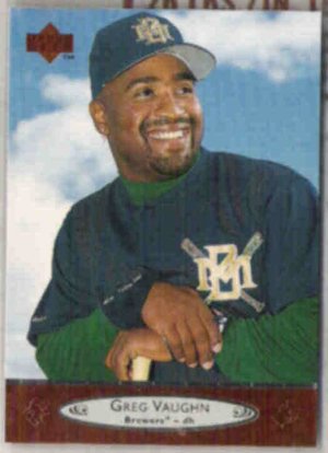 GREG VAUGHN 1996 Upper Deck #363.  BREWERS