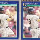 GREG VAUGHN (2) 1991 Score #528.  BREWERS