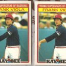 FRANK VIOLA (2) 1986 Kay Bee Young Stars #33 of 33.  TWINS
