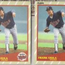 FRANK VIOLA (2) 1989 Fleer SuperStars #41 of 44.  TWINS