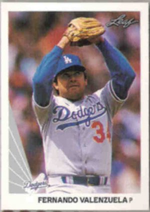 FERNANDO VALENZUELA 1990 Leaf #68.  DODGERS