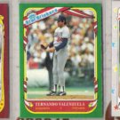 FERNANDO VALENZUELA 1986, 87 + 88 Fleer Stickers.  DODGERS