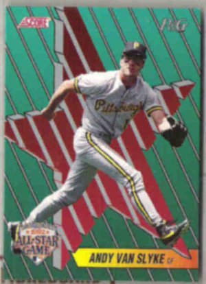 ANDY VAN SLYKE 1992 Score P&G Insert #17/18.  PIRATES