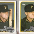ANDY VAN SLYKE (2) 1989 Topps #350.  PIRATES
